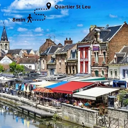 L Haussmann-gare-hortillonnages-centre-ville-wifi Apartamento Amiens